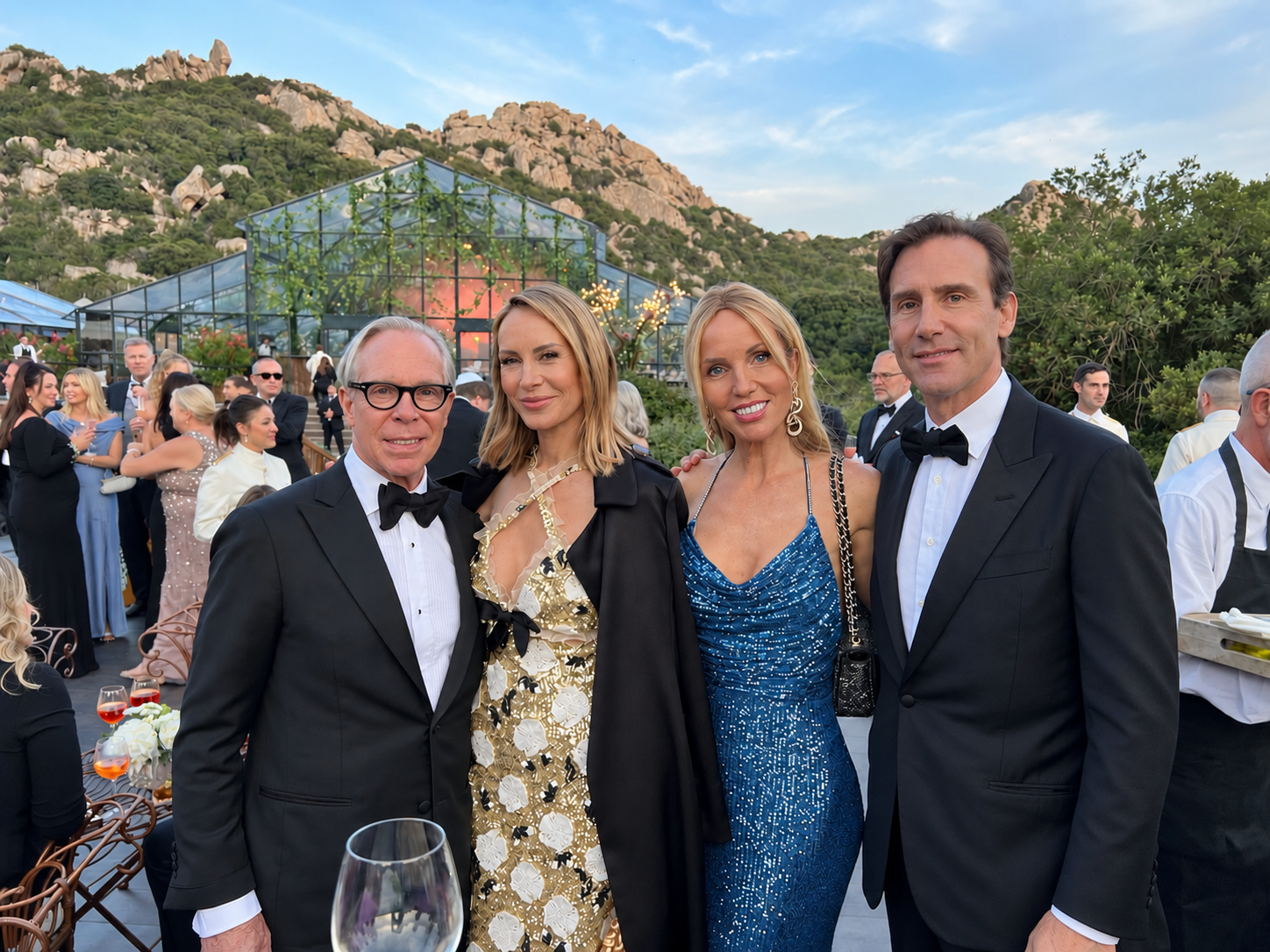 Cristie and Nicolas Delrieu with Tommy and Dee Hilfiger